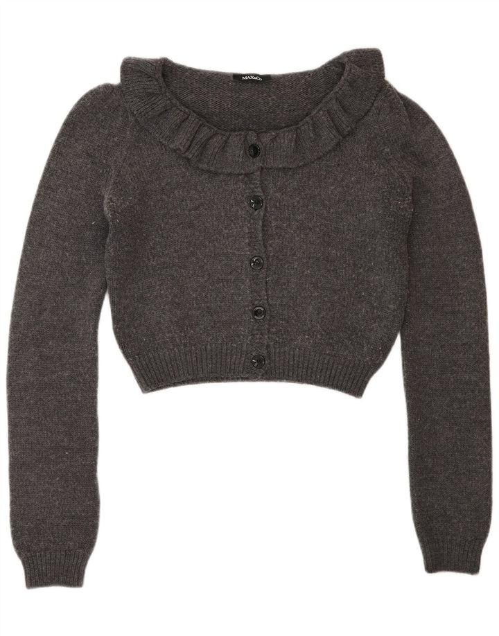 Max & Co. Γυναικεία ζακέτα Crop UK 12 Medium Grey Wool