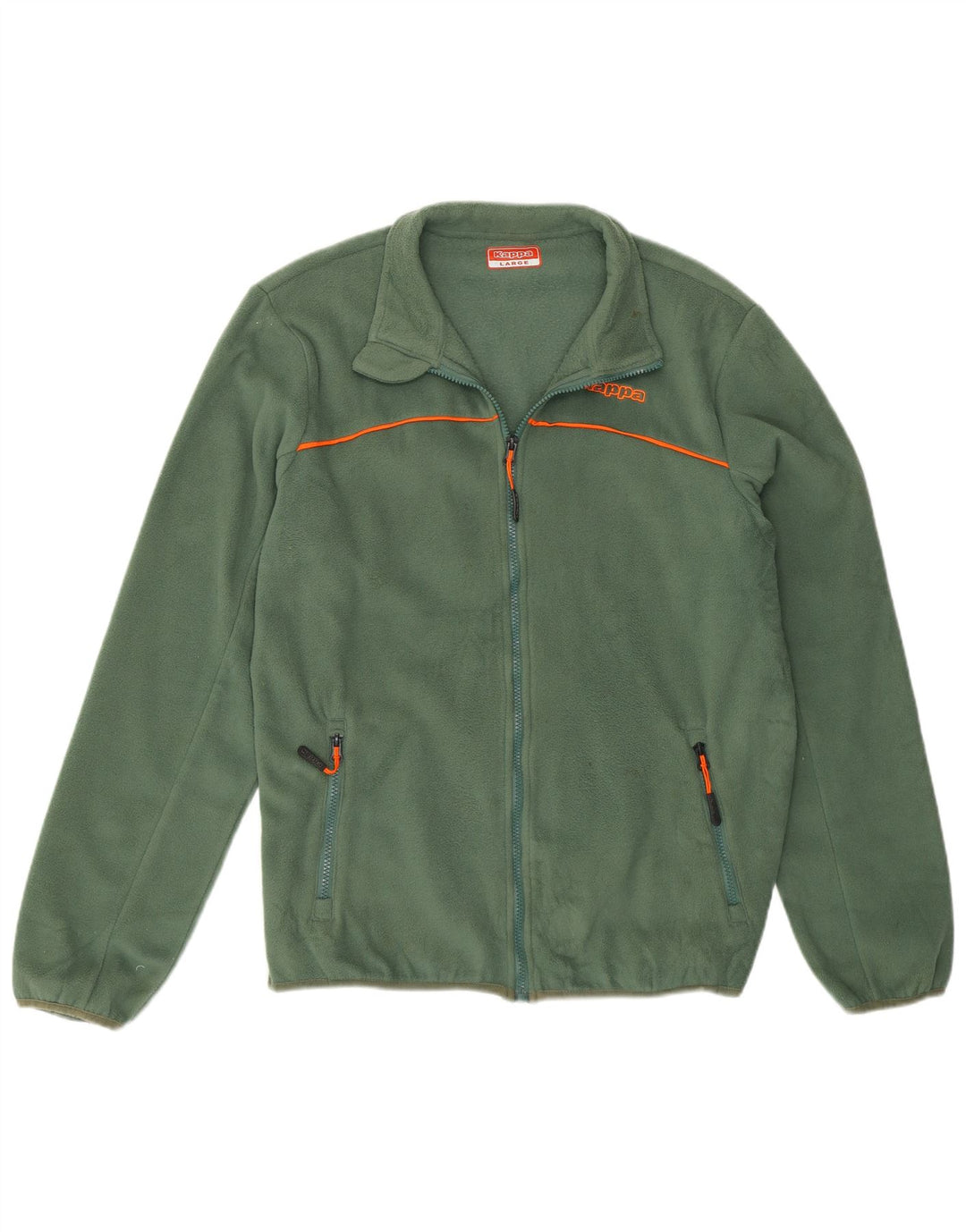 Kappa Mens Fleece Jacket UK 40 Large Green Polyester