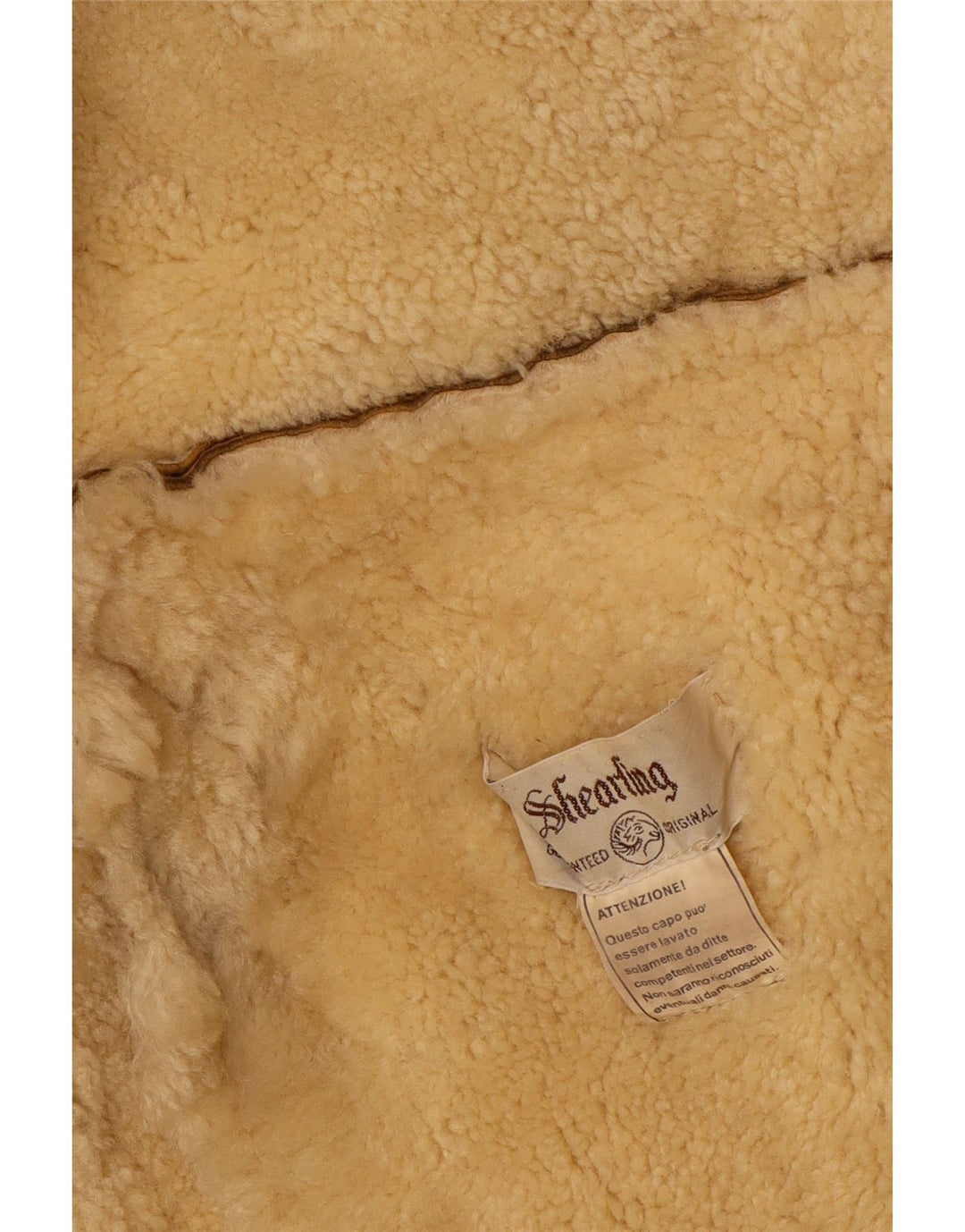 Vintage Ανδρικό Shearling Jacket UK 42 XL Brown Shearling