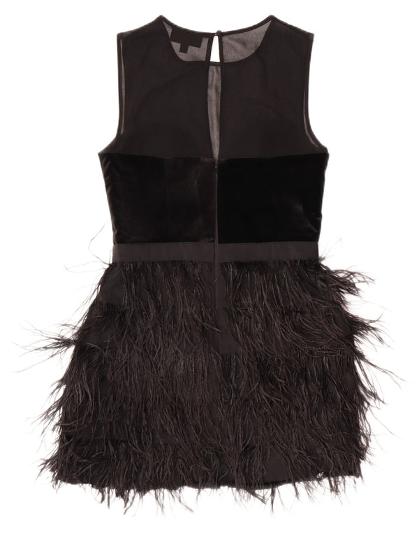 Warehouse Γυναικείο Αμάνικο Charleston Φόρεμα UK 10 Small Black Polyester