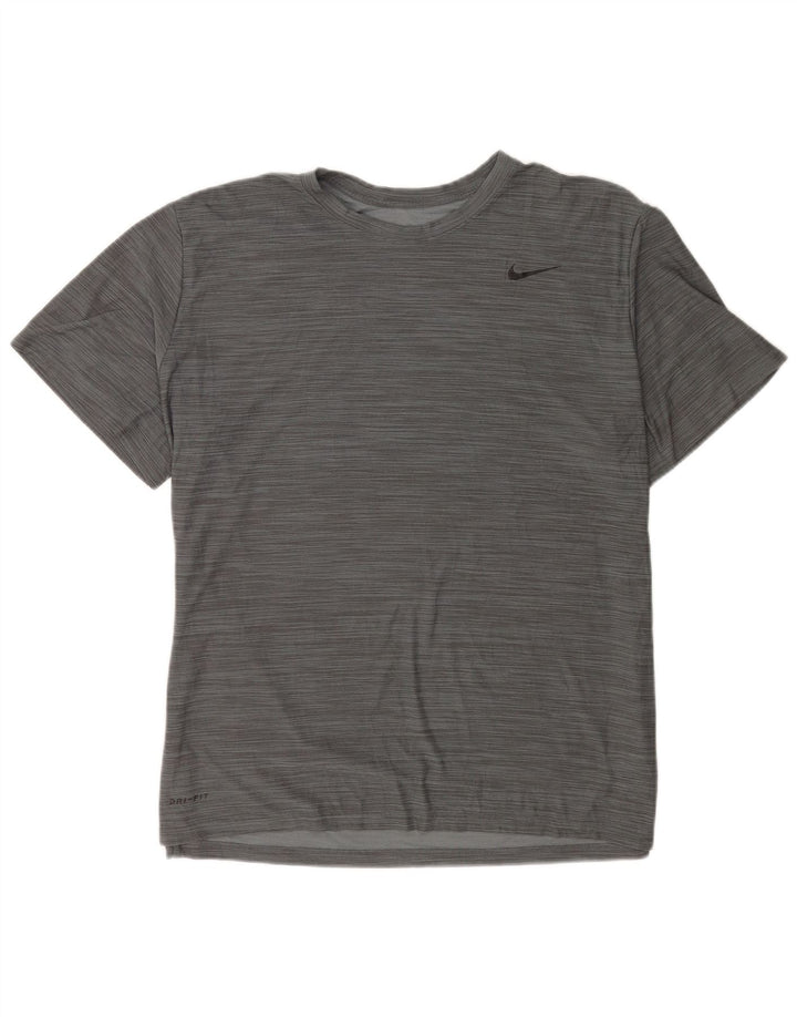 Ανδρικό T-Shirt Nike Dri Fit Top XL με γκρι φλύκταινες πολυεστέρα