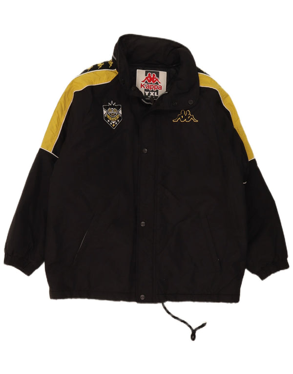 Μπουφάν Kappa Boys Graphic Windbreaker 12-13 Years XL Black Colourblock
