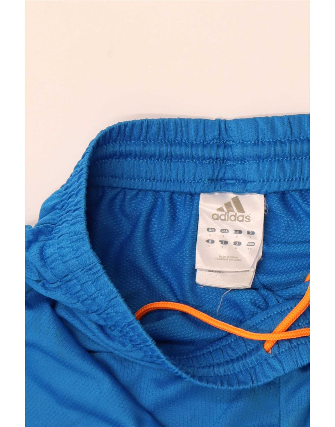 Ανδρικό γραφικό αθλητικό σορτς Adidas μικρό μπλε πολυεστέρα