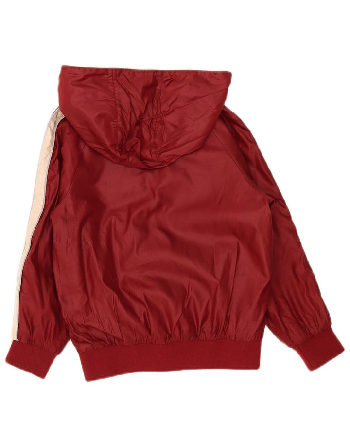 Champion Boys Windbreaker Jacket 7-8 Years Small Burgundy Colourblock