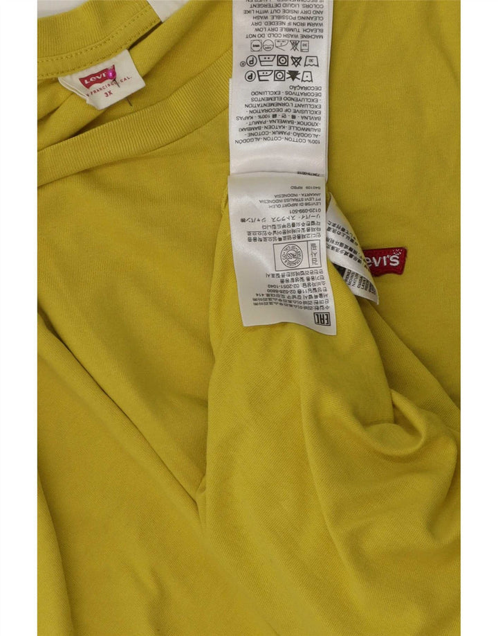 Ανδρικό T-Shirt Levi's Top 3XL κίτρινο βαμβακερό