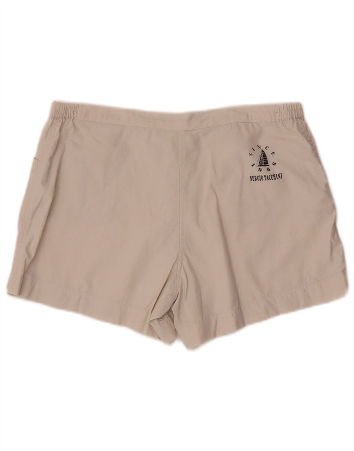 Sergio Tacchini Γυναικείο Casual Σορτς IT 42 Medium W30 Λευκό βαμβακερό