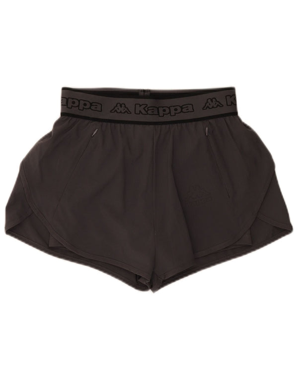 Γυναικείο γραφικό αθλητικό σορτς Kappa UK 6 XS Grey Polyester