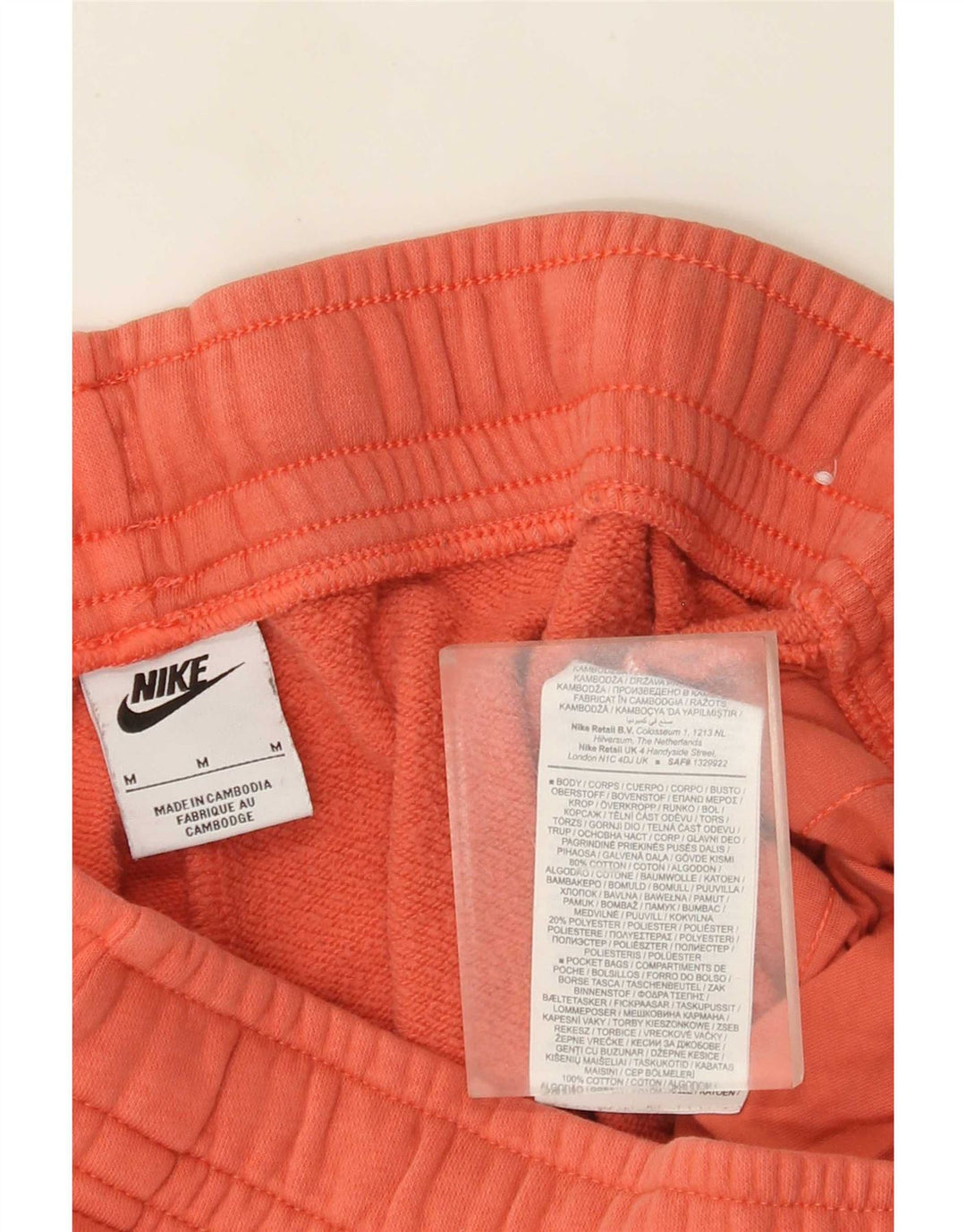 Ανδρικές φόρμες Nike γραφικές φόρμες Joggers, μεσαίο πορτοκαλί βαμβακερό
