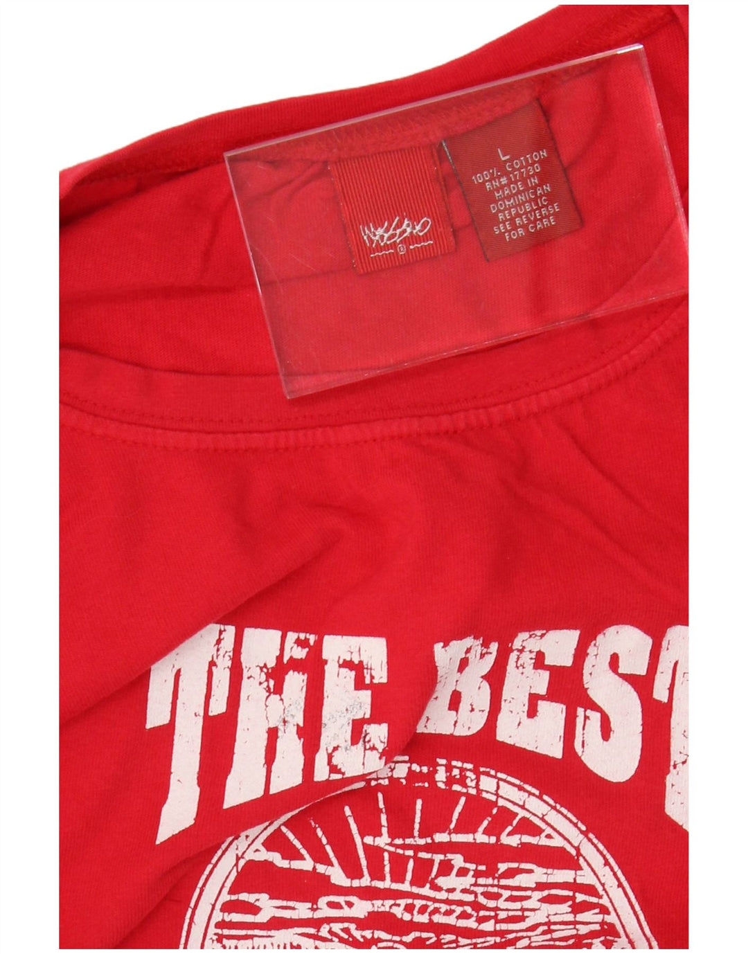 MOSSIMO Γυναικείο τοπ γραφικό μακρυμάνικο UK 16 μεγάλο κόκκινο βαμβακερό