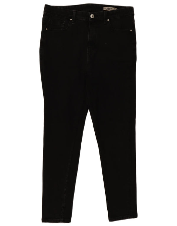 Marks & Spencer Womens Ivy Skinny Jeans UK 14 Large W32 L26 Black Cotton