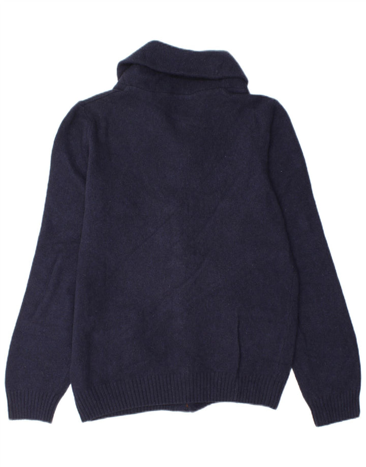 Ανδρικό πουλόβερ με ζακέτα Brooksfield IT 48 Small Navy Blue Wool