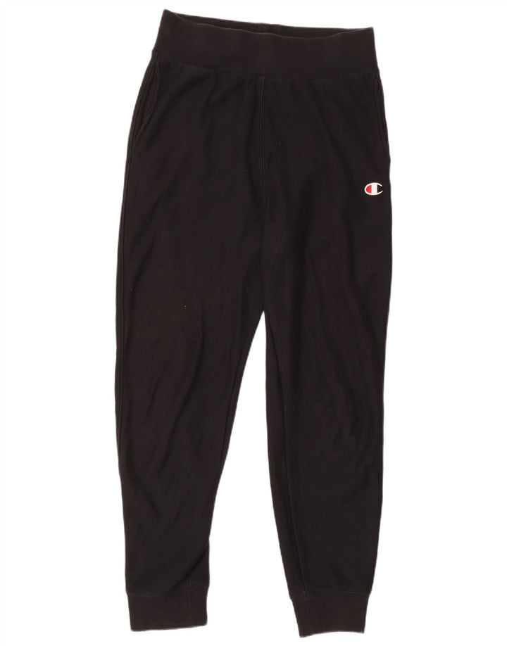 Champion Ανδρικό Παντελόνι Φόρμας Joggers Μεσαίο Μαύρο Βαμβακερό