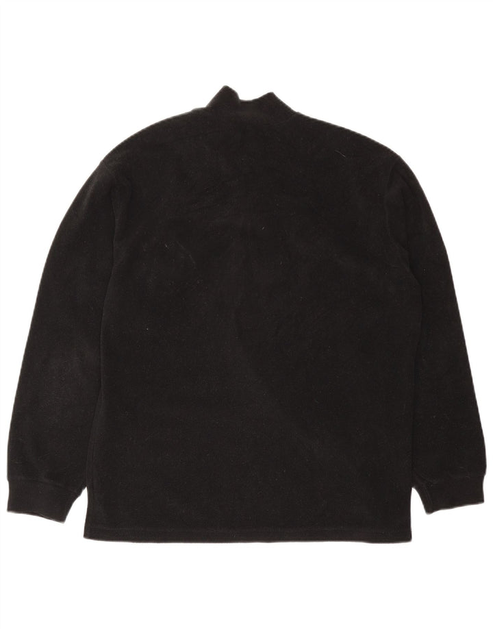 Fila Ανδρικό φερμουάρ Fleece Jumper Μεσαίο Μαύρο