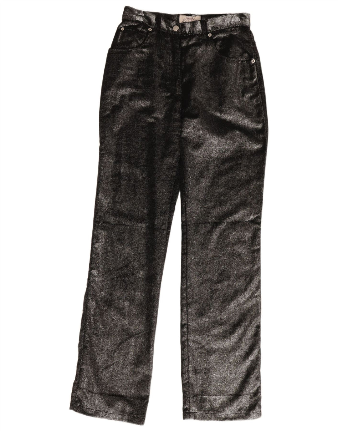 Γυναικείο ίσιο casual παντελόνι ARMANI W29 L34 Μαύρο βαμβακερό