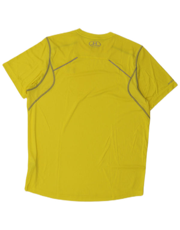 Ανδρικό μπλουζάκι Under Armour Heat Gear Top XL κίτρινο πολυεστέρα