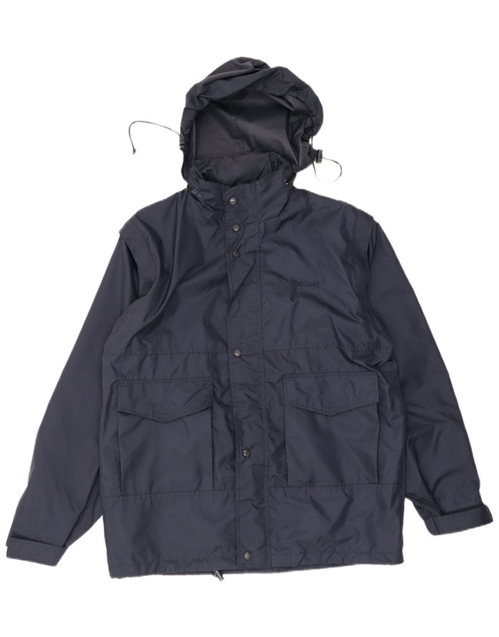 Spalding Ανδρικό μπουφάν βροχής με κουκούλα UK 38 Medium Navy Blue Polyamide