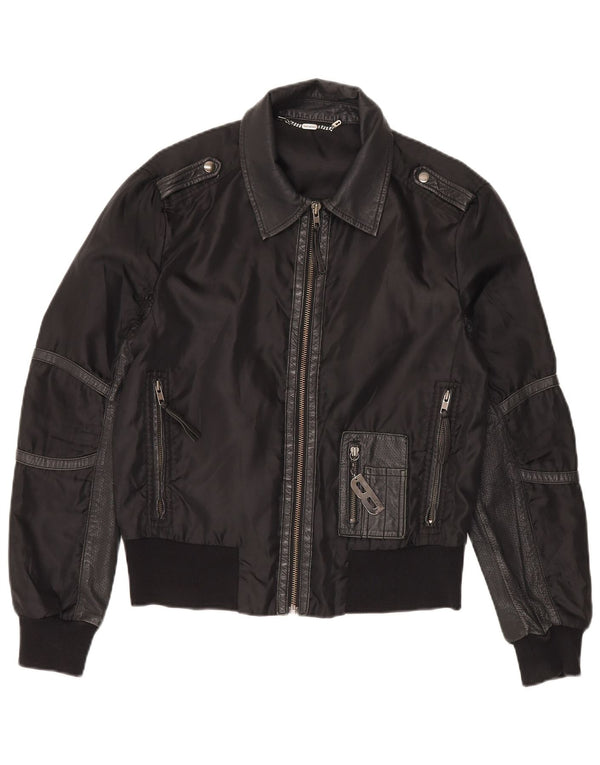 BIKKEMBERGS Ανδρικό μπουφάν Bomber IT 48 Medium Black Nylon