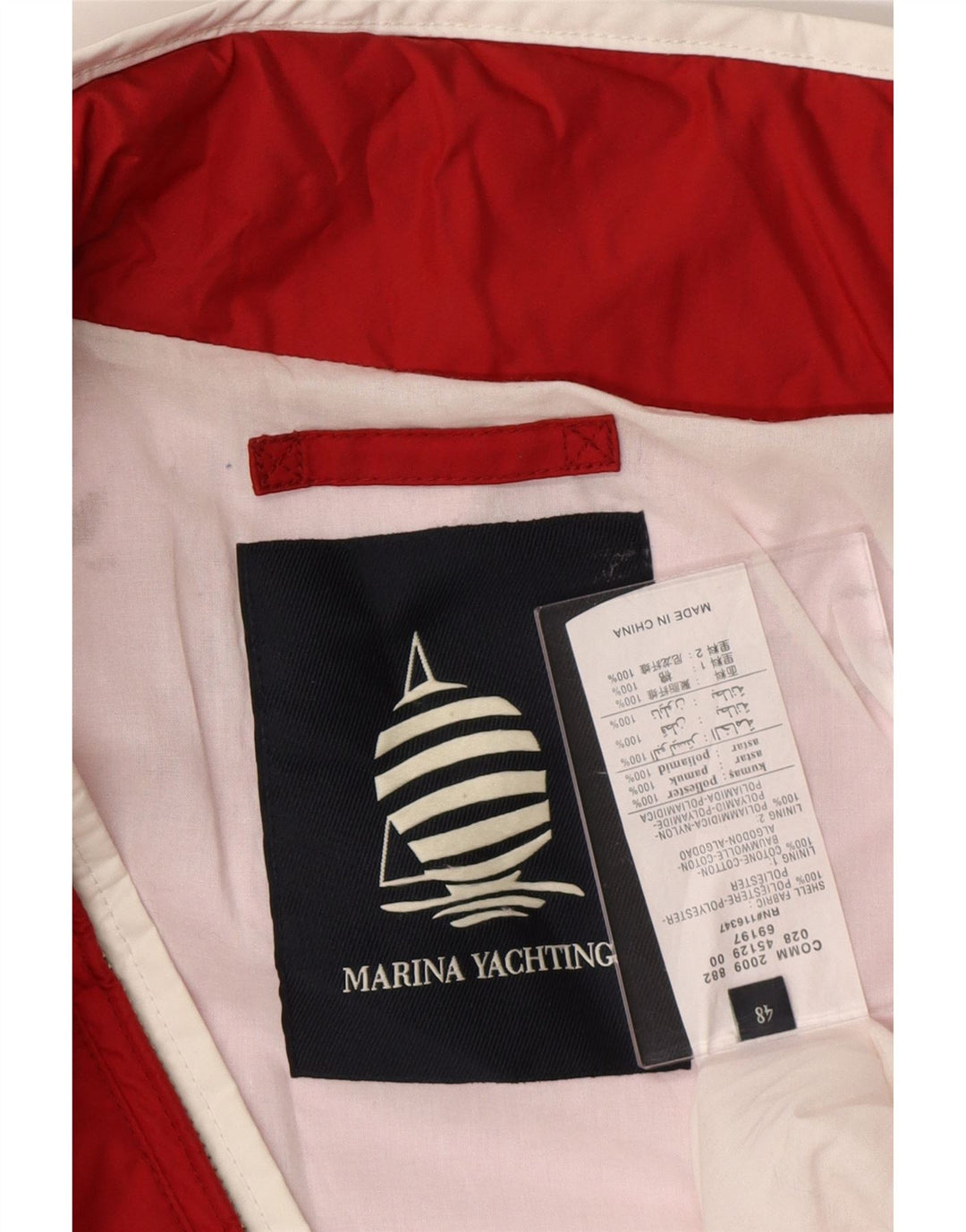MARINA YACHTING Γυναικείο μπουφάν με κουκούλα Utility IT 48 XL Κόκκινο Πολυεστέρας