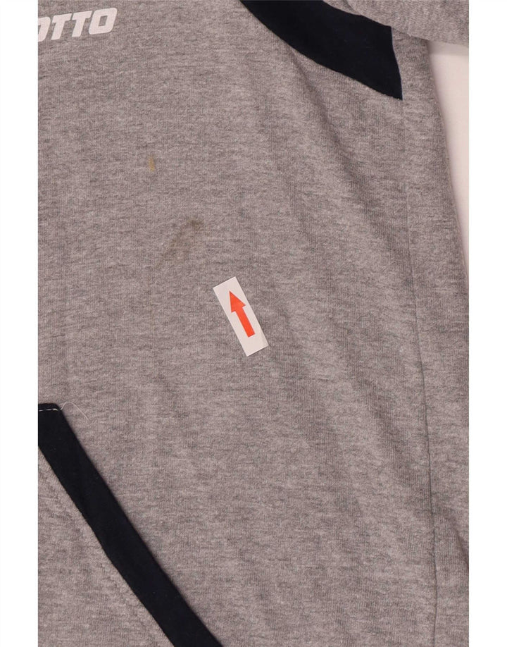 Ανδρική αθλητική φόρμα Lotto Top Jacket Small Grey Colourblock Βαμβακερό