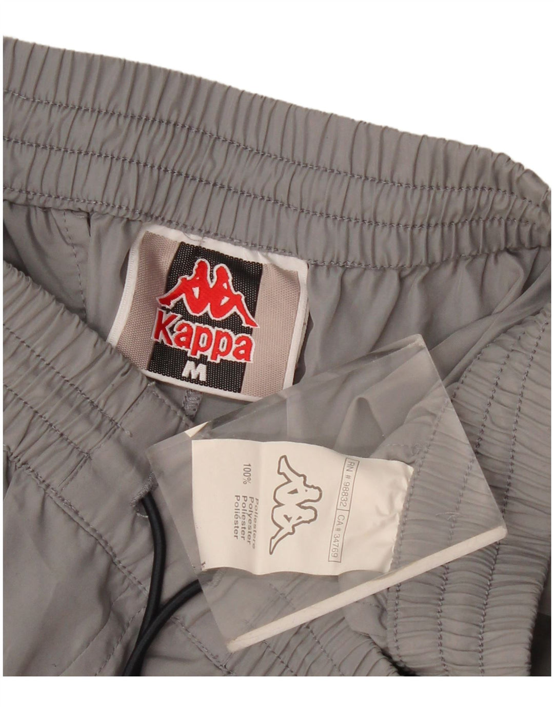 Ανδρικό αθλητικό σορτς Kappa από μεσαίο γκρι πολυεστέρα