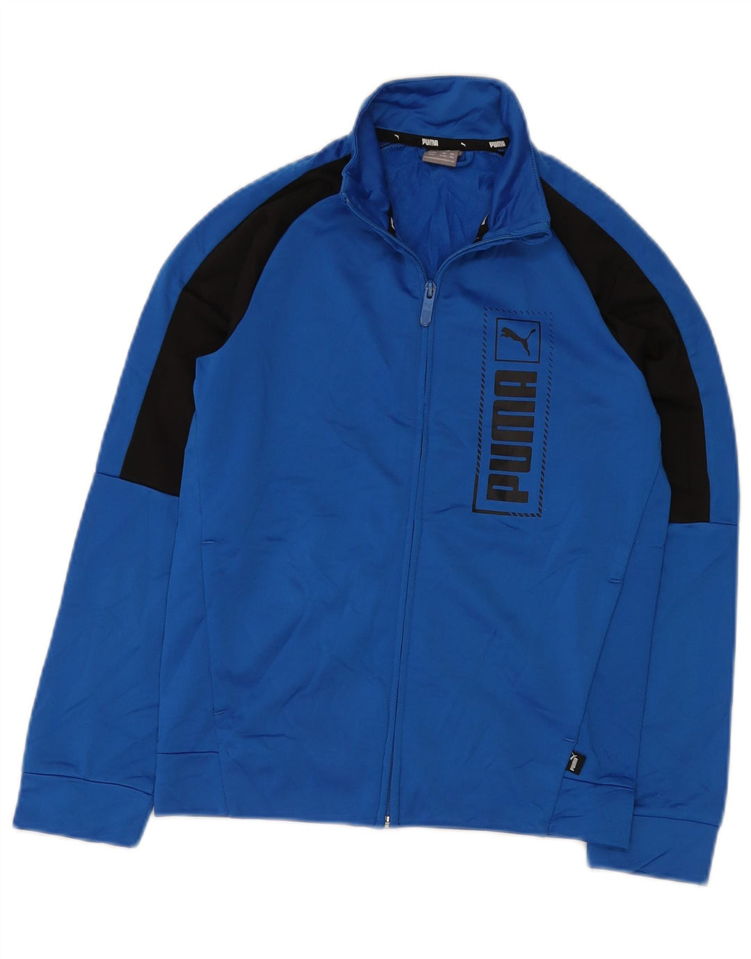 Γραφική φόρμα PUMA Boys Top Jacket 11-12 Years Blue Colourblock