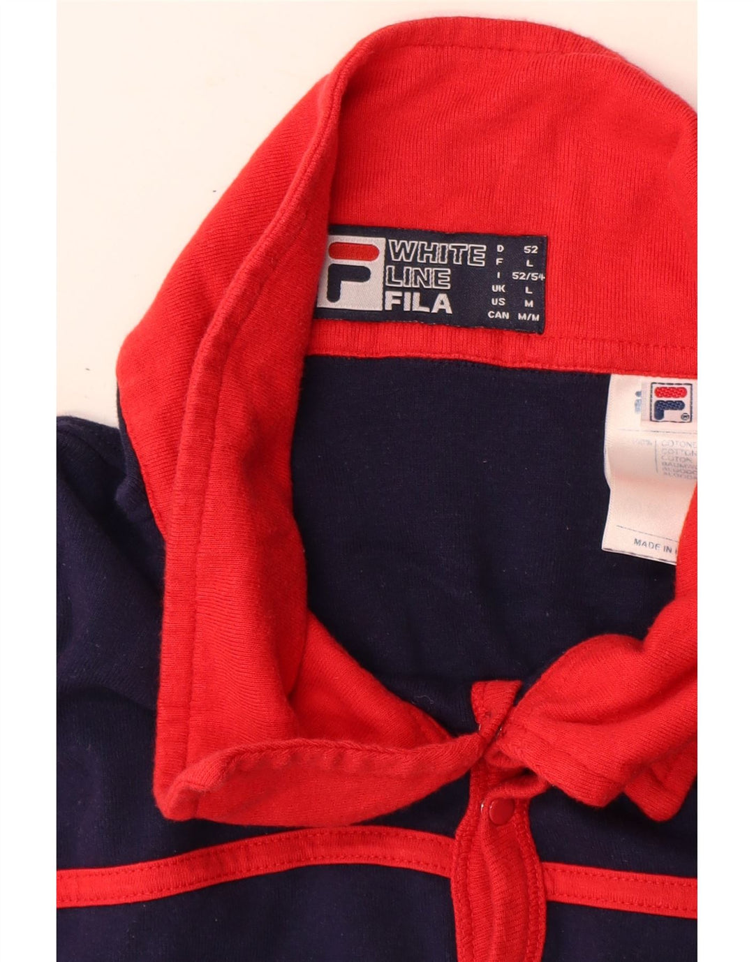 Ανδρικό μπλουζάκι πόλο FILA, μεγάλο μπλε ναυτικό, βαμβακερό