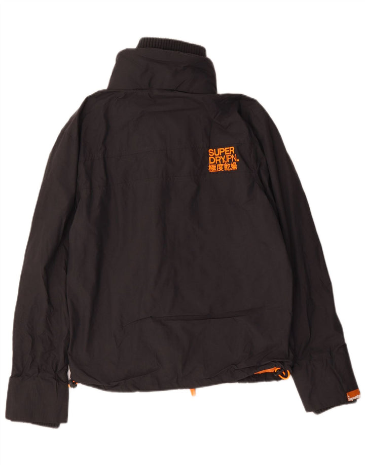 Superdry Mens The Windcheater Bomber Jacket UK 36 Small Grey Polyester