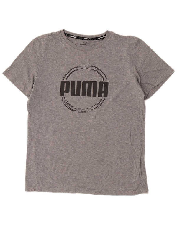 Puma Boys Graphic T-Shirt Top 15-16 Years Grey