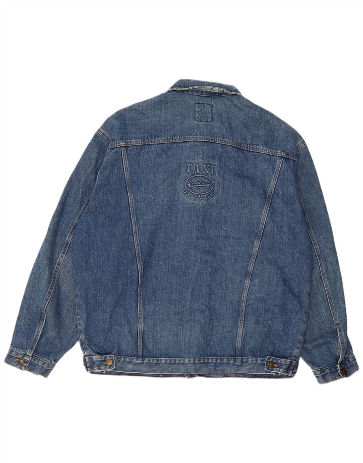 VINTAGE Ανδρικό Τζιν Μπουφάν UK 42 XL Μπλε Βαμβακερό