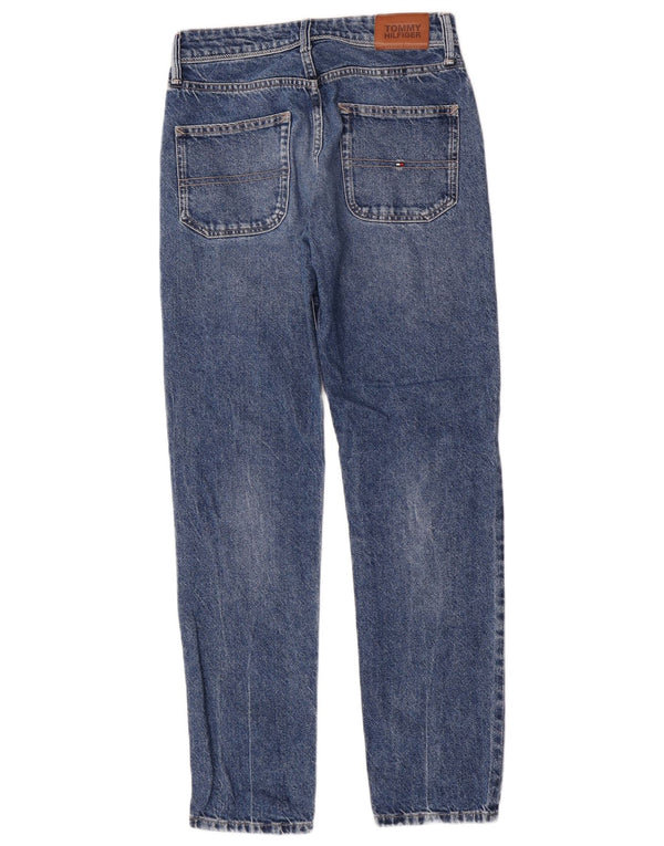 Tommy Hilfiger Boys Straight Jeans 13-14 ετών W27 L30 Μπλε βαμβακερό