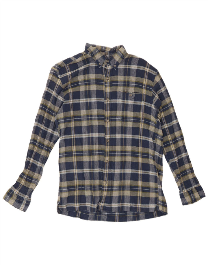 EDDIE BAUER Ανδρικό φανελένιο πουκάμισο σε κλασική εφαρμογή, μεσαίο μπλε ναυτικό, βαμβακερό