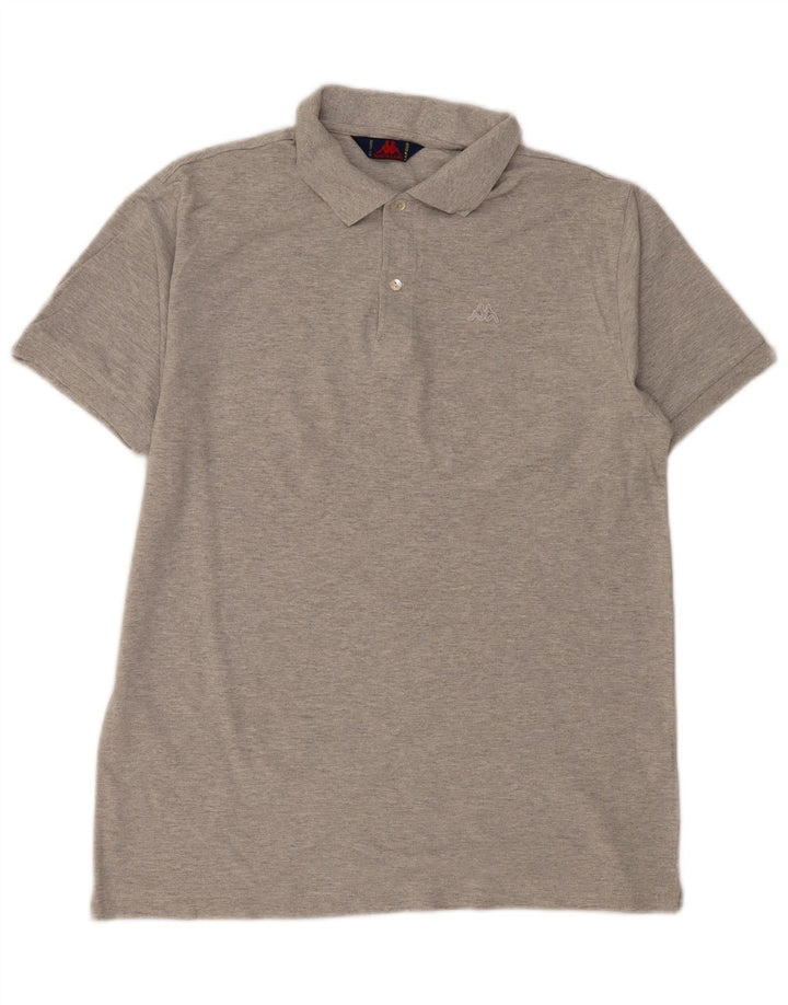 KAPPA Mens Polo Shirt XL Grey Cotton
