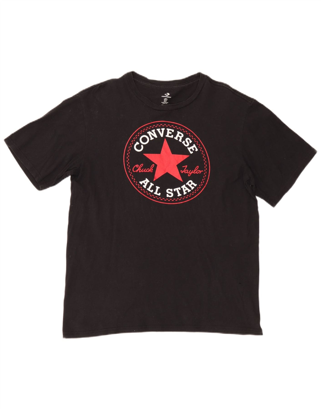 Converse Ανδρικό T-Shirt Chuck Taylor Graphic Top Μεσαίο Μαύρο