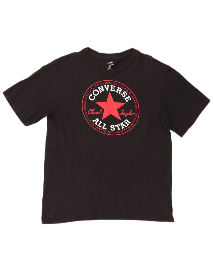 Converse Ανδρικό T-Shirt Chuck Taylor Graphic Top Μεσαίο Μαύρο