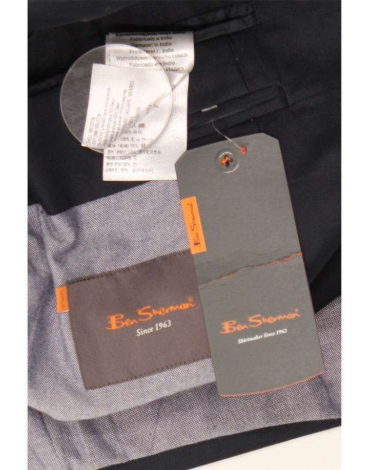 Ben Sherman Ανδρικό σακάκι με 2 κουμπιά UK 44 2XL Navy Blue Cotton
