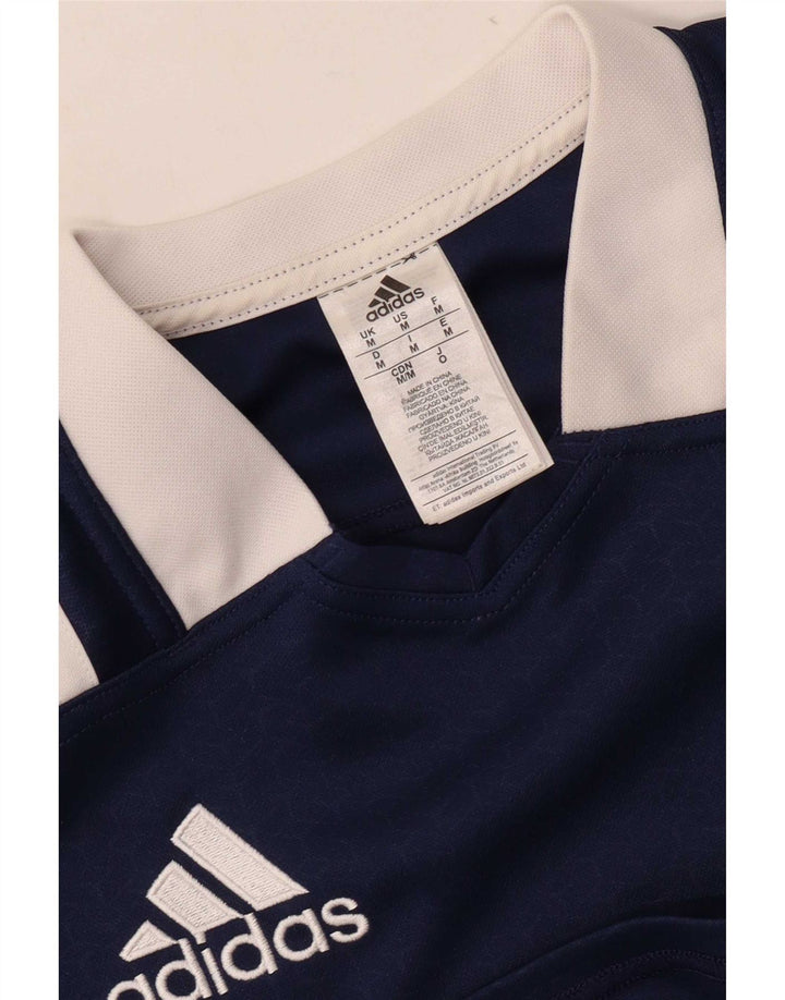 Ανδρικό T-Shirt Adidas Top Medium Navy Blue Colourblock Πολυεστέρας