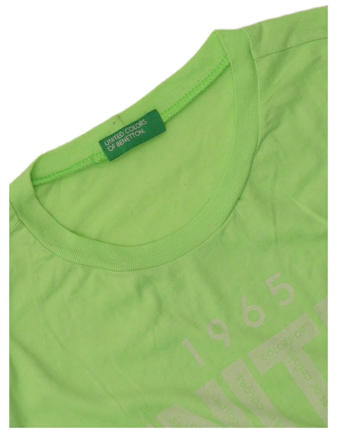Γυναικείο γραφικό μπλουζάκι Benetton Top UK 12 Medium Green