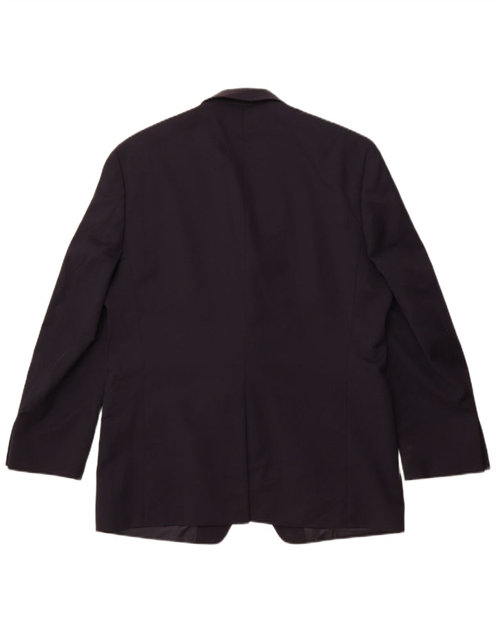 Chaps Ανδρικό Longline 2 Button Jacket Blazer UK 42 XL Navy Blue Wool