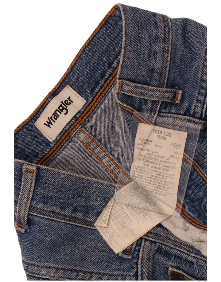 Wrangler Ανδρικό Texas Straight Jeans W36 L32 Μπλε βαμβακερό