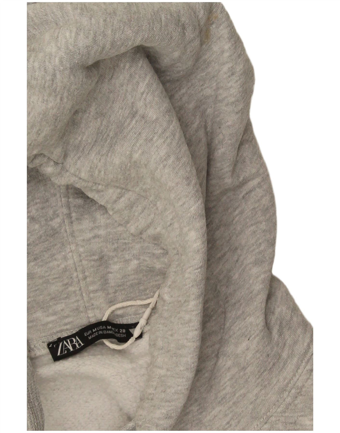 Zara γυναικείο υπερμεγέθους κουκούλα UK 14 Medium Grey Flecked
