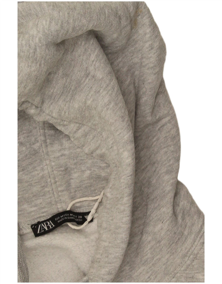 Zara γυναικείο υπερμεγέθους κουκούλα UK 14 Medium Grey Flecked