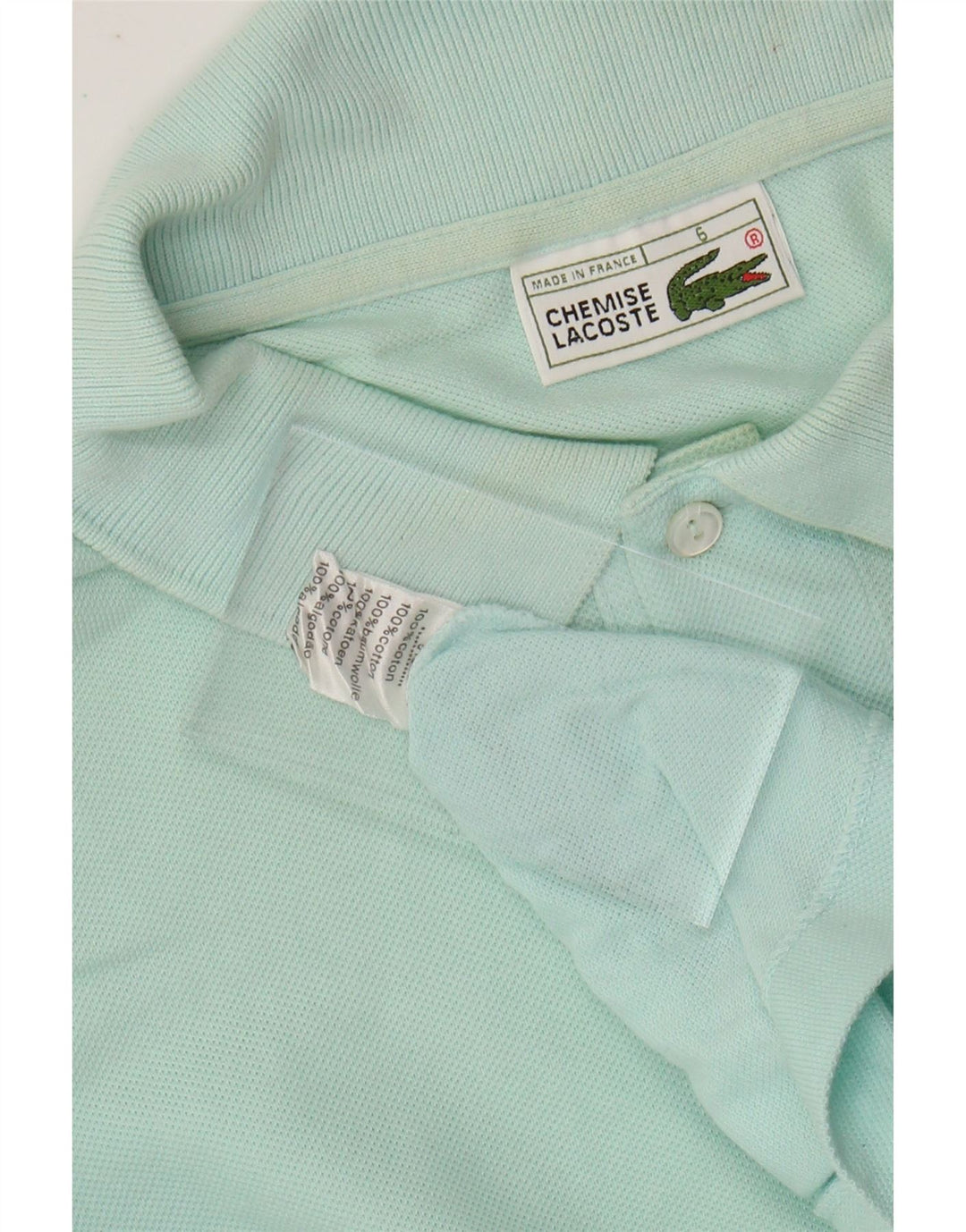 Ανδρικό μπλουζάκι πόλο LACOSTE, μέγεθος 6 XL, βαμβακερό τιρκουάζ