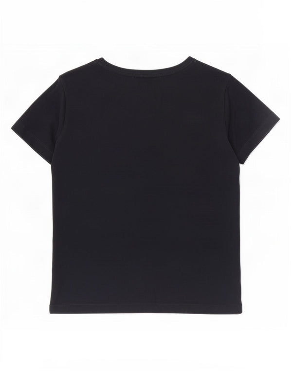 Tommy Hilfiger Γυναικείο Crop γραφικό T-Shirt Top 10 Small Navy Blue από βαμβάκι