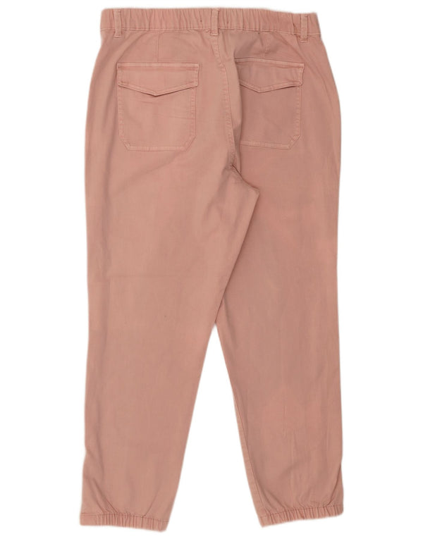 Marks & Spencer Γυναικεία Jogger Παντελόνια Chino UK 16 Large W36 L26 Pink