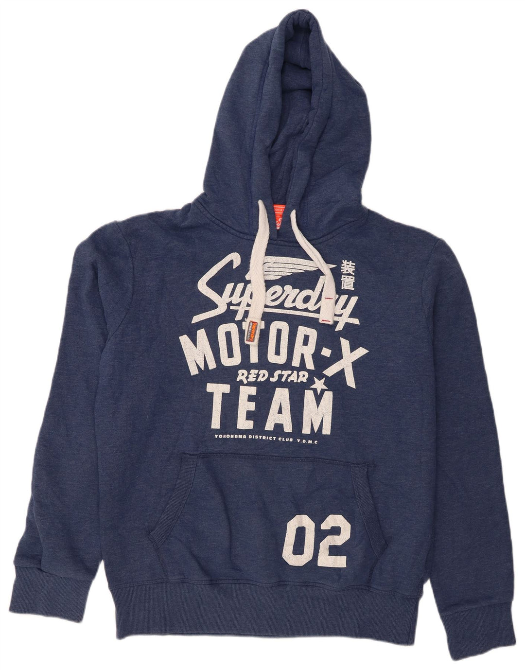 Superdry Ανδρικό γραφικό κουκούλα Jumper XL Navy Blue Cotton