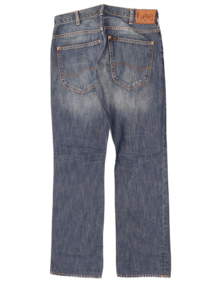 Lee Mens Knox Straight Jeans W30 L32 Μπλε βαμβακερό