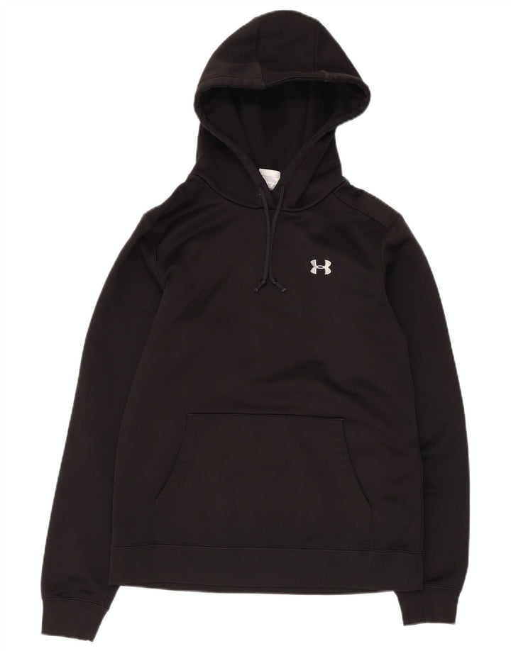 Under Armour Womens Hoodie Jumper UK 10 Small Black Polyester