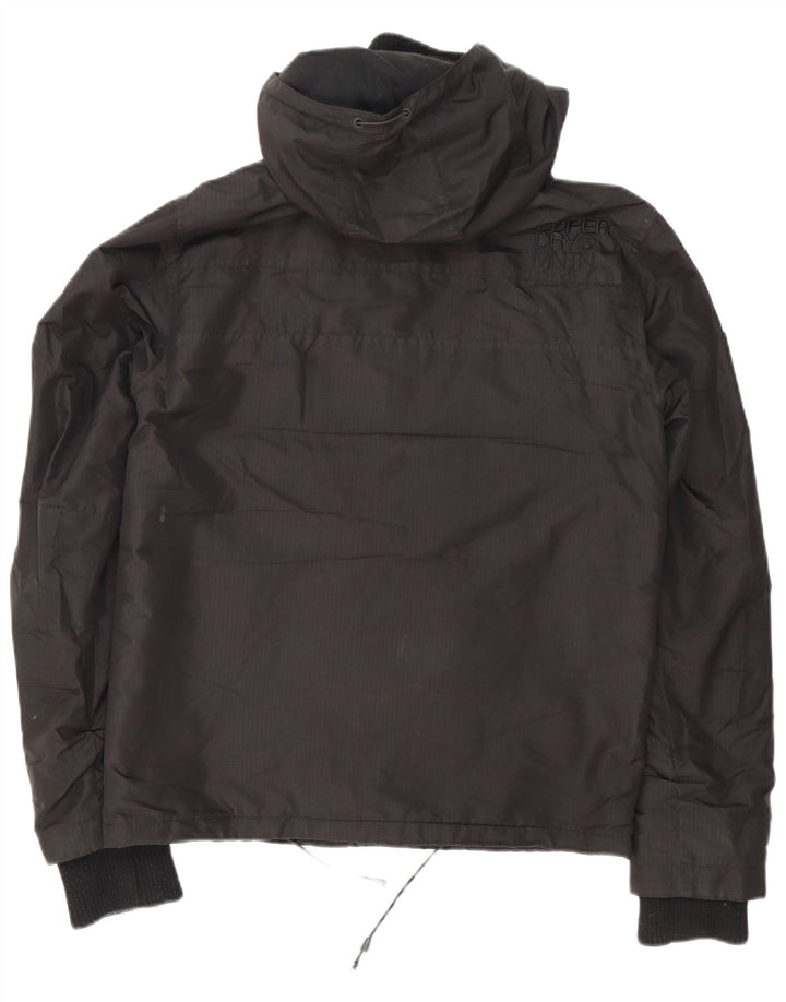 Ανδρικό μπουφάν με κουκούλα Superdry UK 36 Small Black Polyester