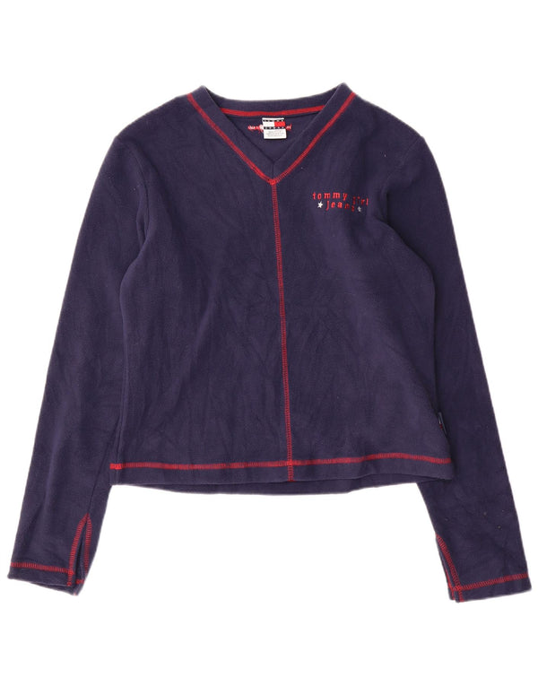 Tommy Hilfiger Γυναικεία Μπλούζα Crop Loose Fit Top 10 Small Navy Blue