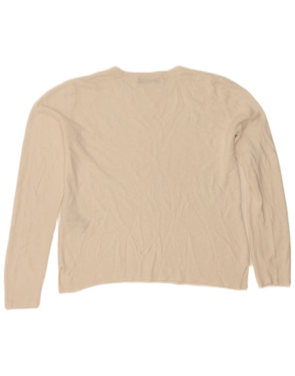 Marks & Spencer Γυναικείο πουλόβερ με λαιμόκαυστο UK 14 Large Off White